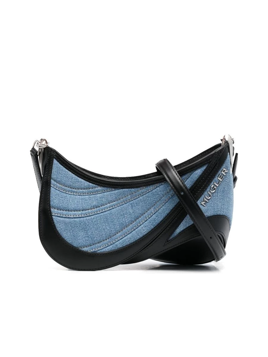 Spiral CurveDenim Bag