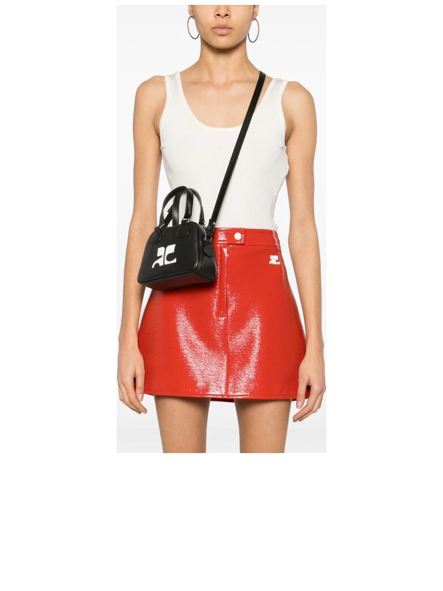 Smooth Grain Logo Patch Handbag - Image 4