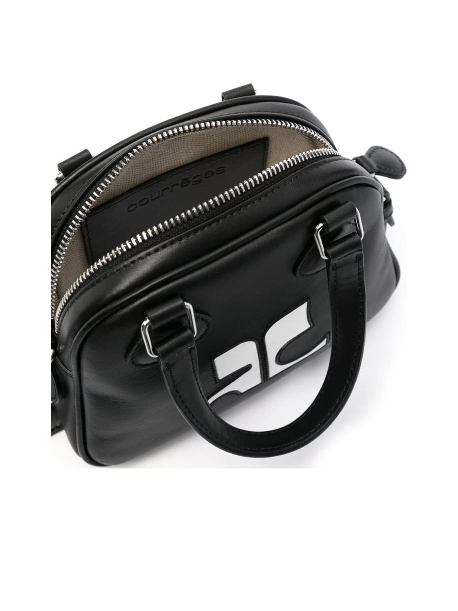 Smooth Grain Logo Patch Handbag - Image 5