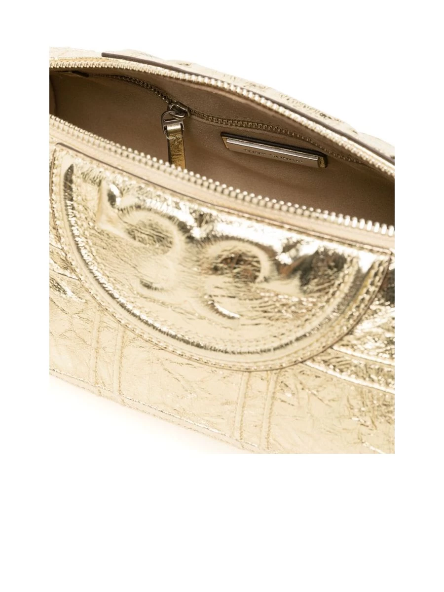 Tory Burch Metallic Texture Pipedtrim Shoulder Bag - Image 2