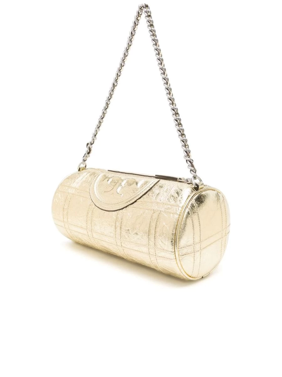 Tory Burch Metallic Texture Pipedtrim Shoulder Bag - Image 4