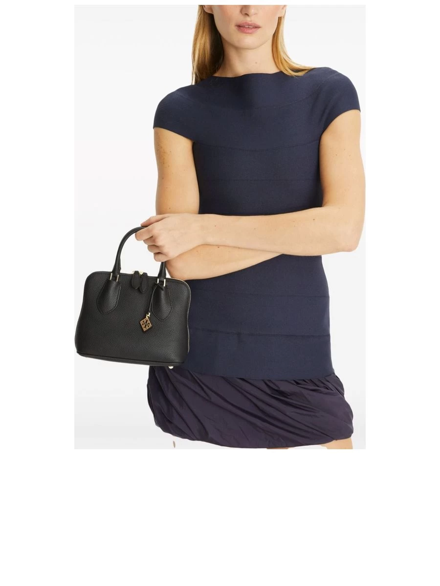 Tory Burch Leather Grained Texture Handbag - Image 7