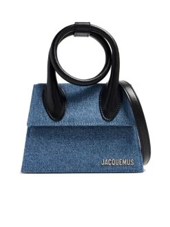 Jacquemus Le Chiquito Noeud In Denim