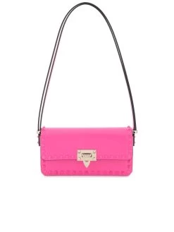 Valentino Garavani Rockstud Eastwest Leather Shoulder Bag