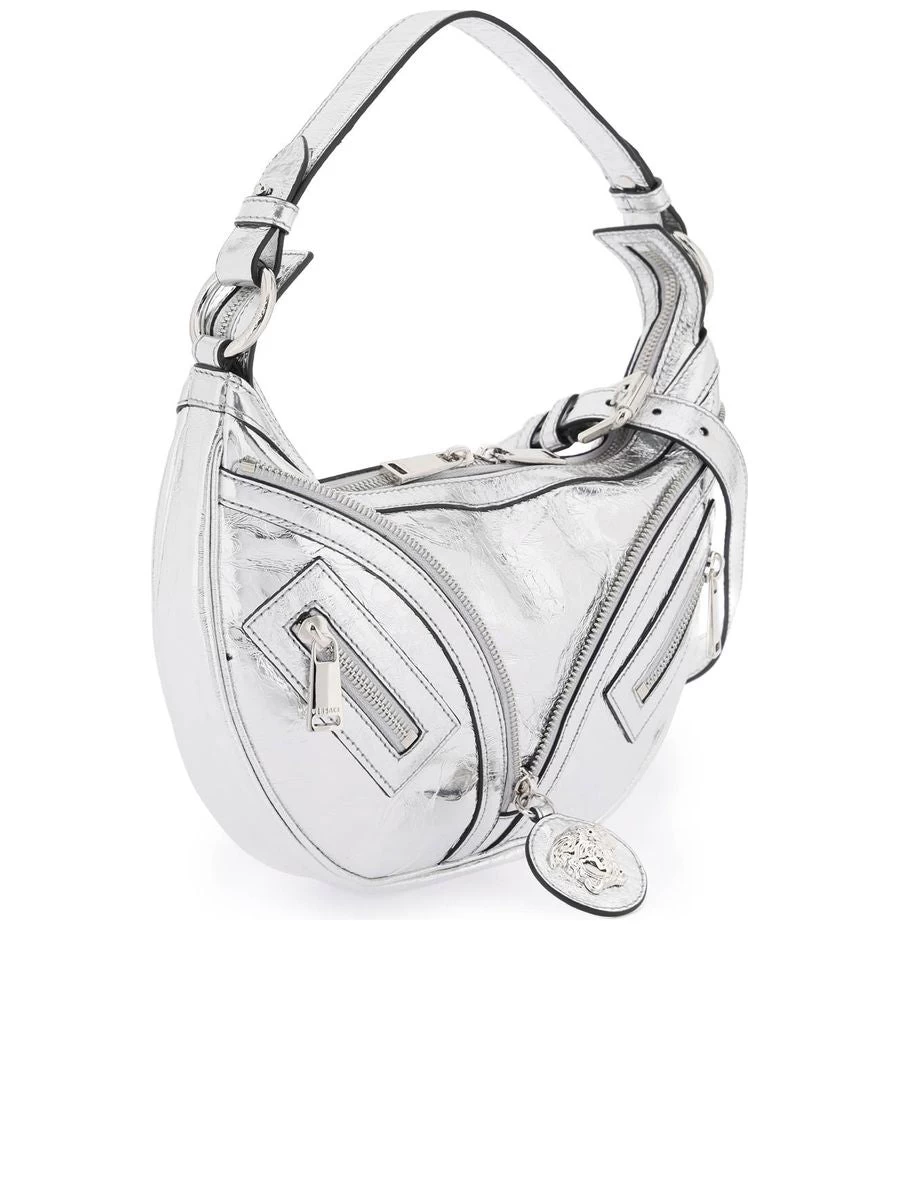 Versace Metallic Leather Repeat Hobo Bag - Image 3