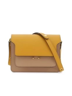 Marni Tricolor Leather Medium Trunk Bag