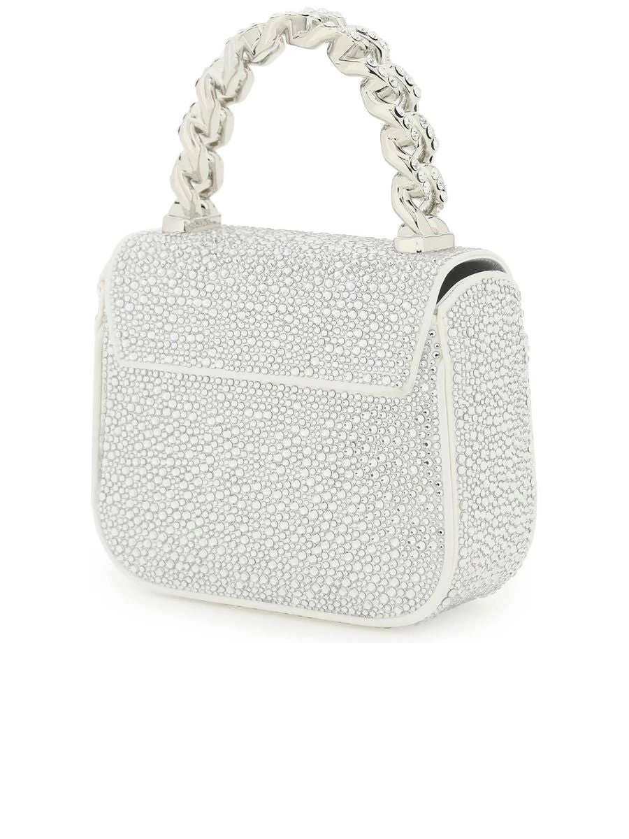 Versace La Medusa Satin Handbag With Crystals - Image 2