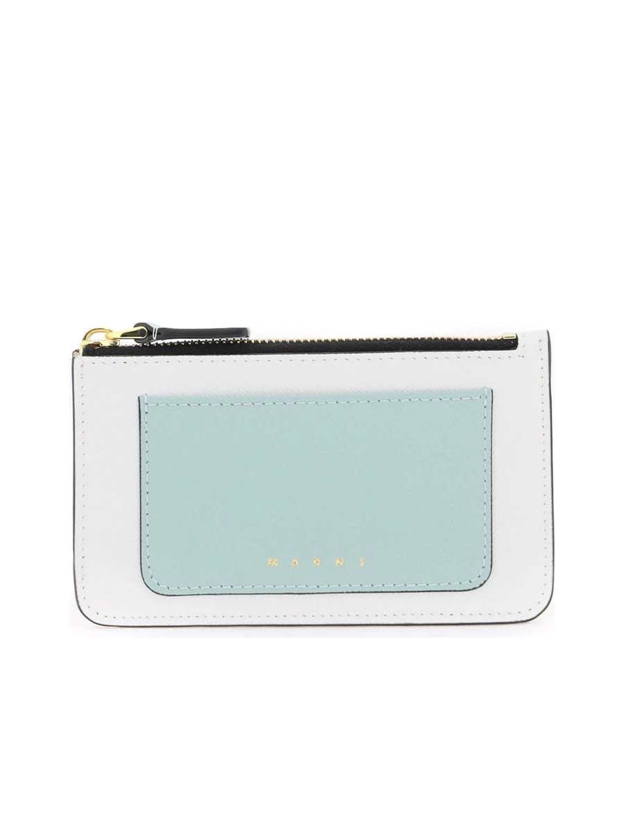 Marni Tricolor Zippered Cardholder