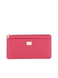 Dolce & Gabbana Cardholder Pouch In Dauphine Calfskin