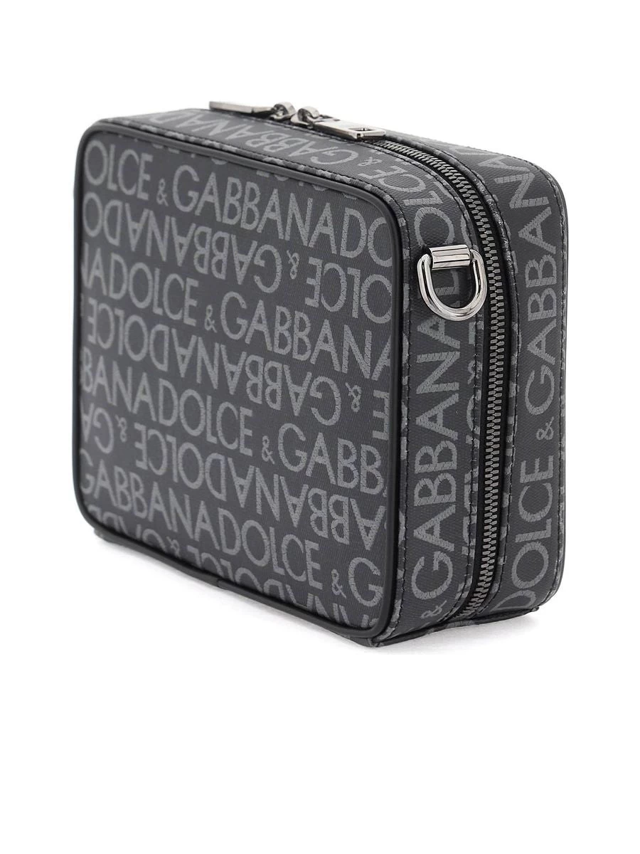 Dolce & Gabbana Coated Jacquard Messenger Bag - Image 2