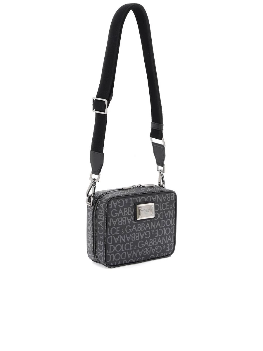Dolce & Gabbana Coated Jacquard Messenger Bag - Image 3