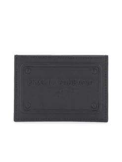 Dolce & Gabbana Embossed Leather Cardholder