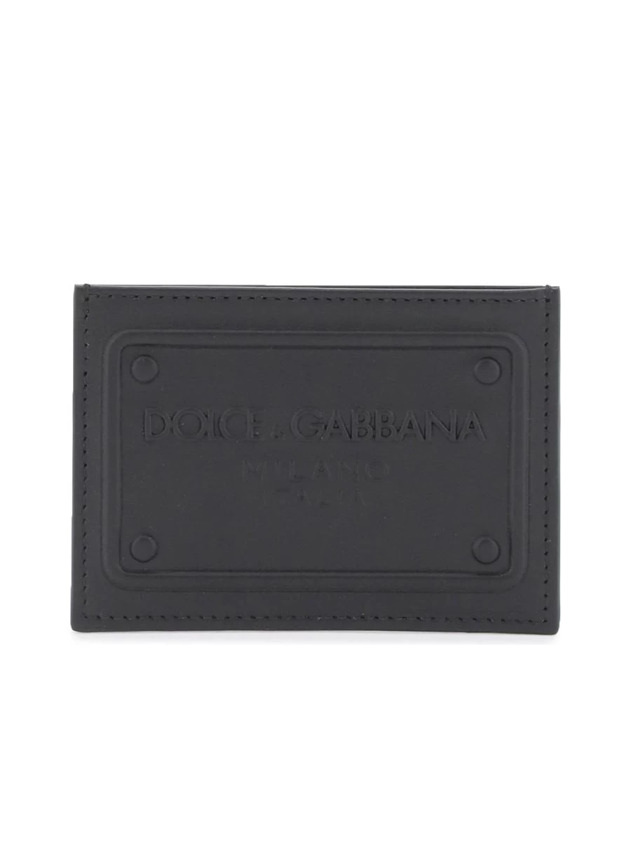 Dolce & Gabbana Embossed Leather Cardholder