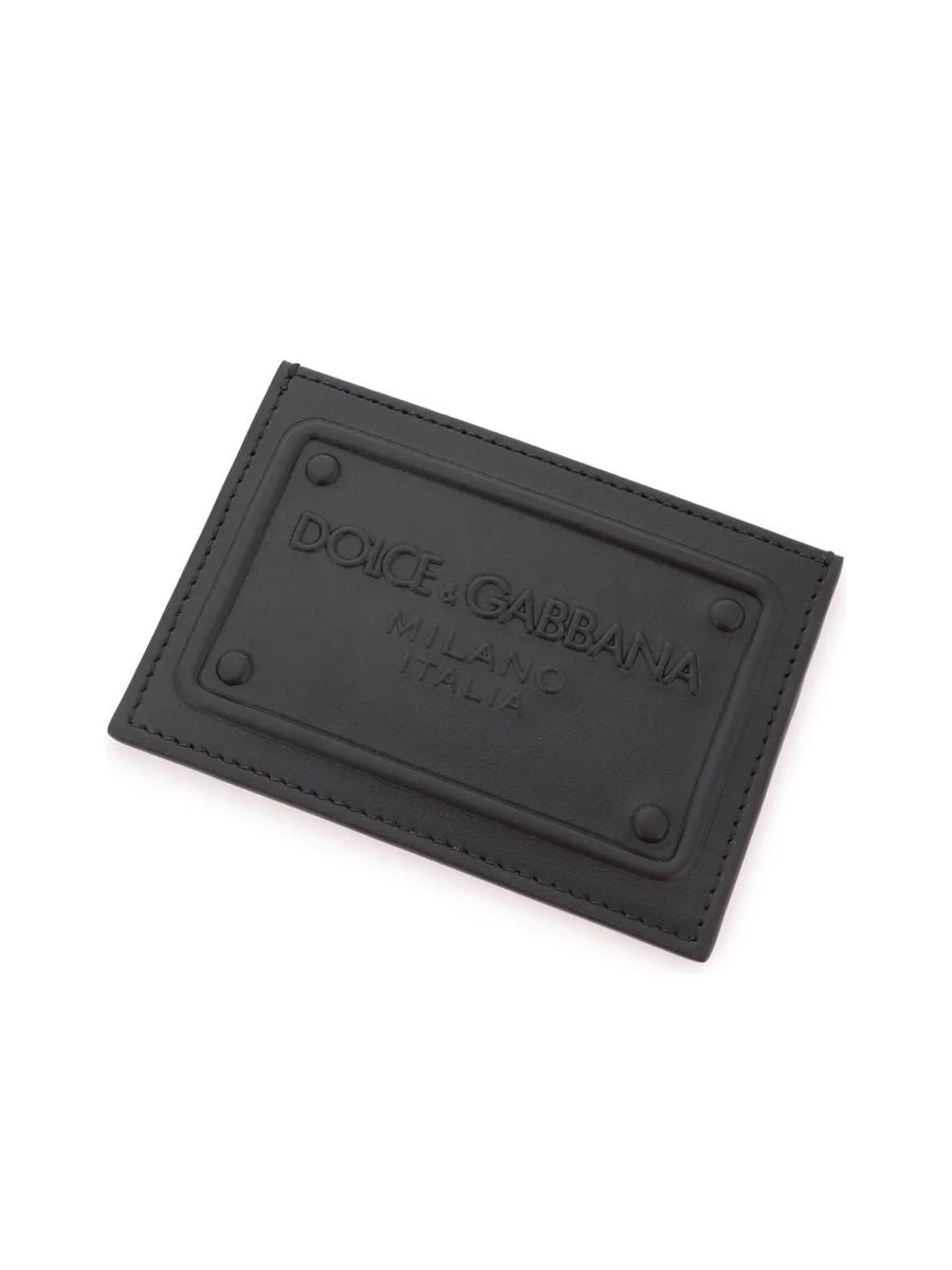 Dolce & Gabbana Embossed Leather Cardholder - Image 2