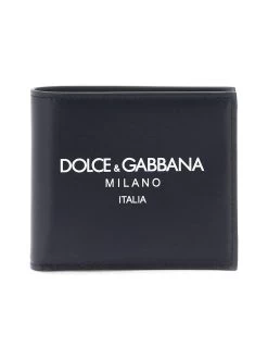 Dolce & Gabbana Leather Wallet With Contrasting Lettering Logo