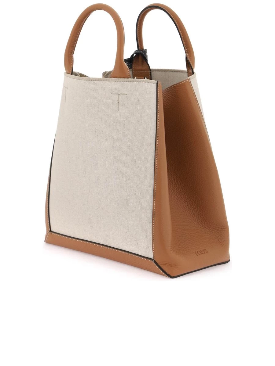 Tod's CanvasLeather Small Tote - Image 2