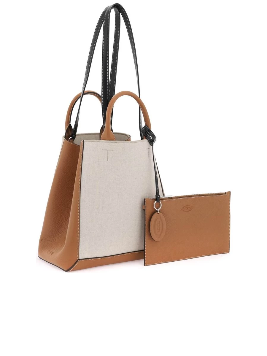 Tod's CanvasLeather Small Tote - Image 3