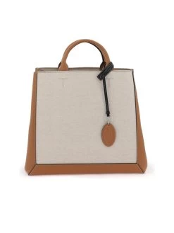 Tod's CanvasLeather Tote Bag