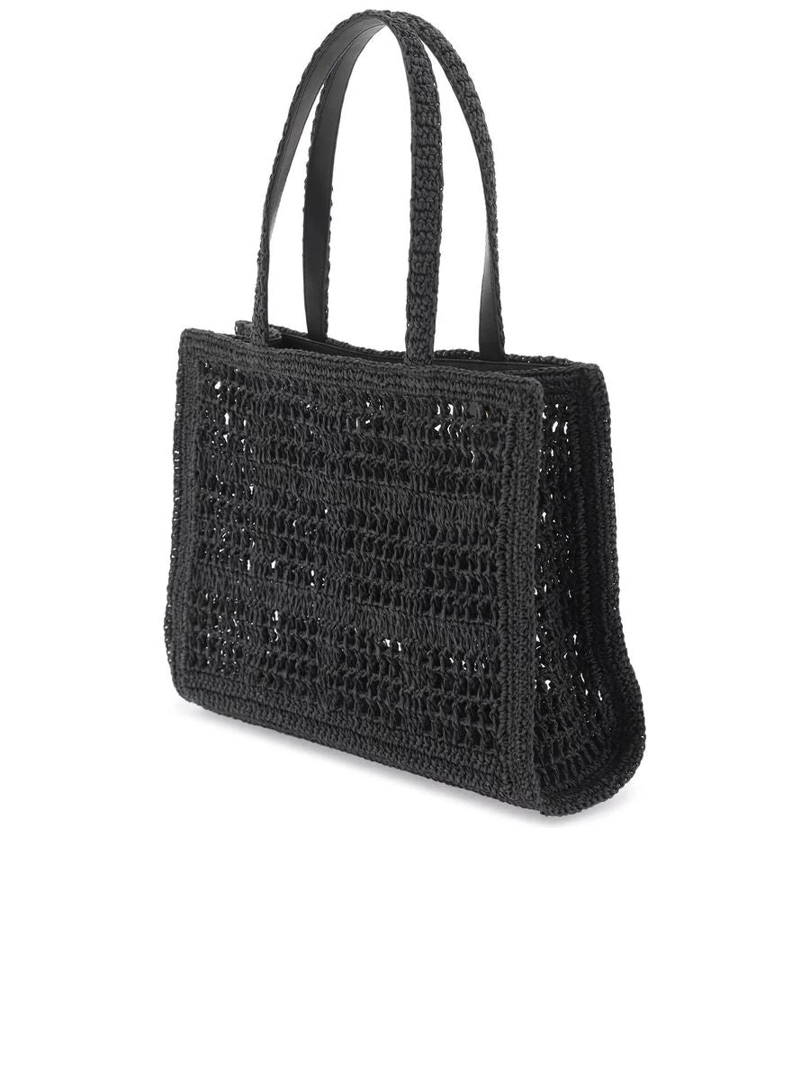 Tory Burch Ella Crochet Raffia Tote Bag - Image 2