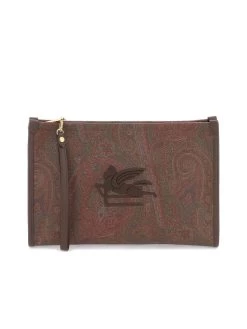 Etro Paisley Pouch With Embroidery