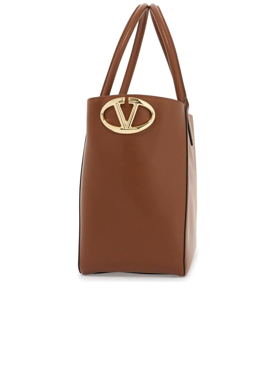 Valentino Garavani Nappa Calfskin Vlogo Side Tote Bag - Image 3