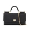 Dolce & Gabbana Mini Dauphine Leather Hand Bag