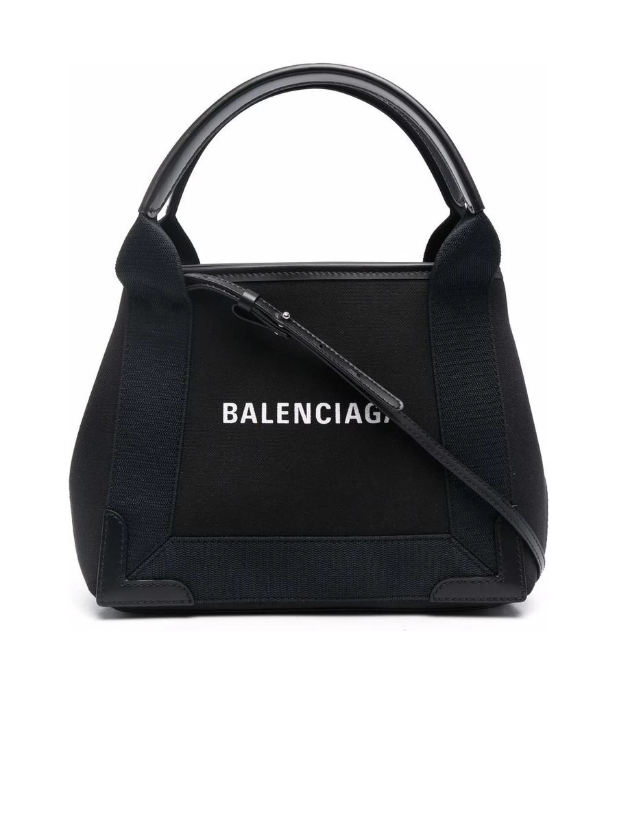 Balenciaga Navy XS Cabas In Black