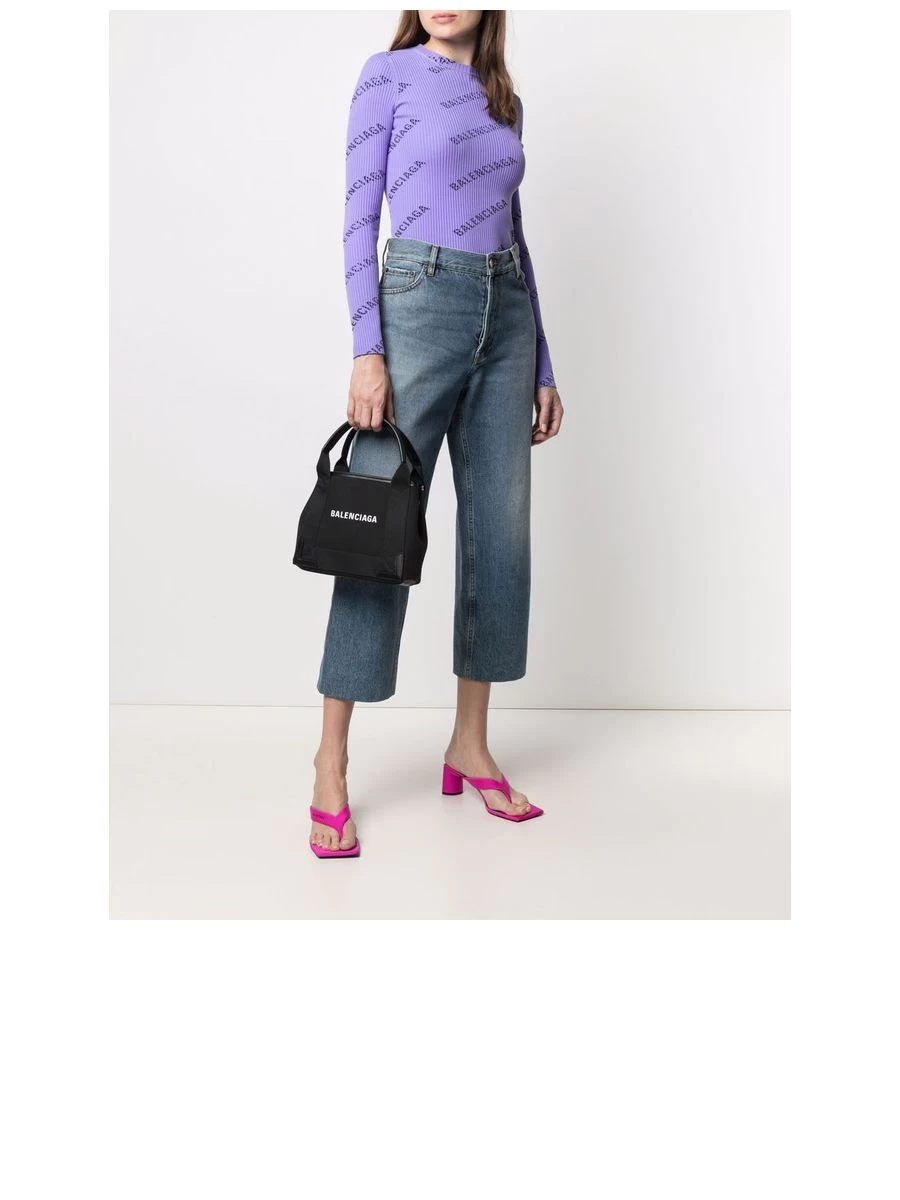 Balenciaga Navy XS Cabas In Black - Image 4