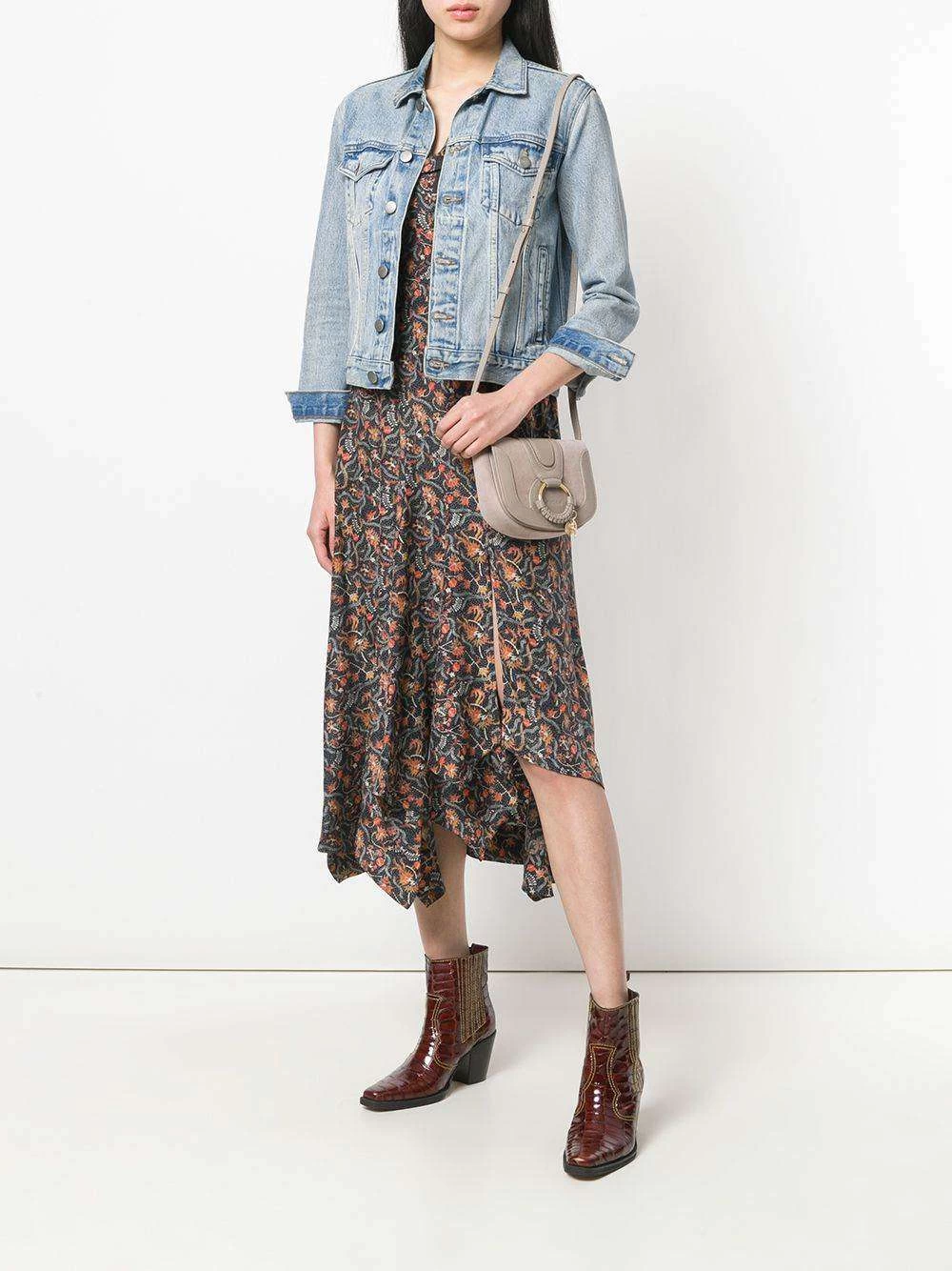 See By ChloƩ Mini Hana Shoulder Bag In Motty Grey - Image 5