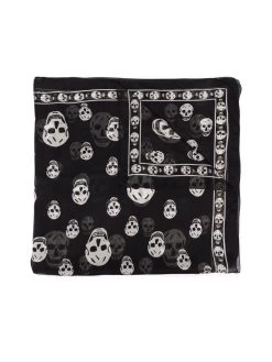 Alexander McQueen Silk Lightweight Skull Print Scarf