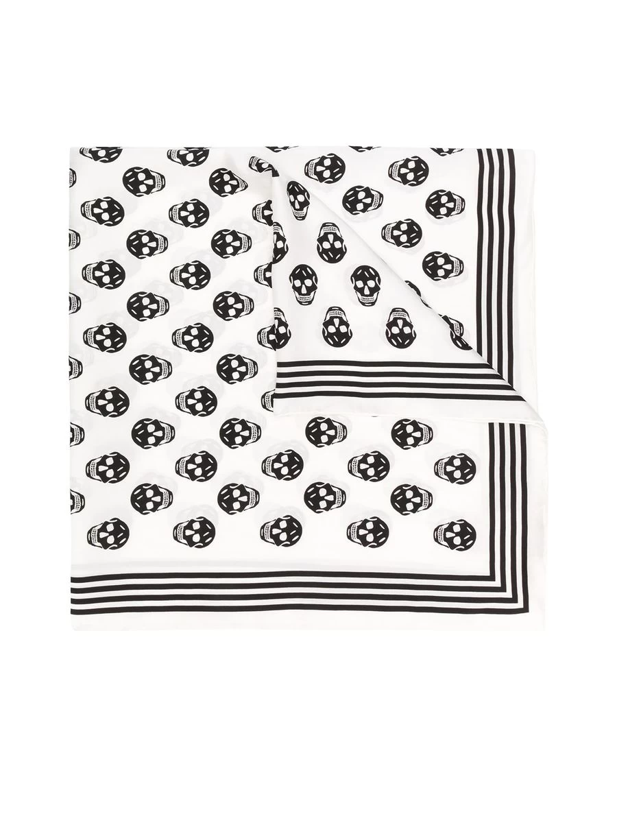 Alexander McQueen Silk Skull Print Scarf