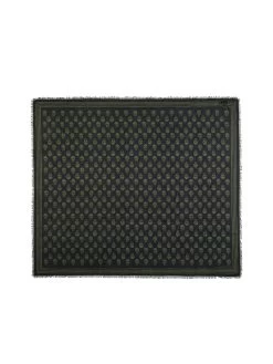 Alexander McQueen Skullprint Frayed Scarf