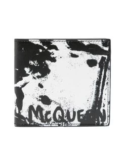 Alexander McQueen Signature Graffiti Bifold Wallet