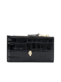 Alexander McQueen Flat Zip Purse With Skull Stud