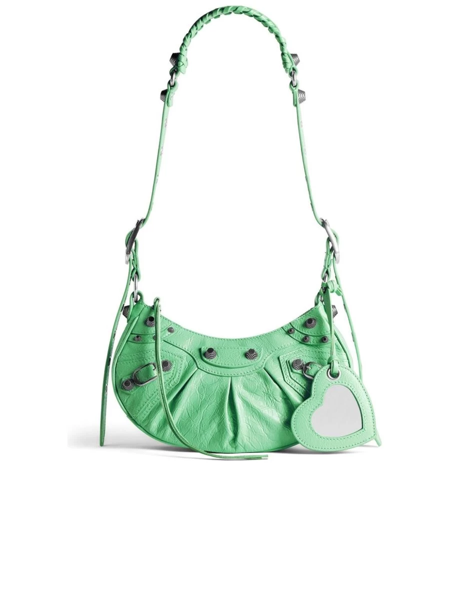 Balenciaga Le Cagole XS Shoulder Bag In Light Green