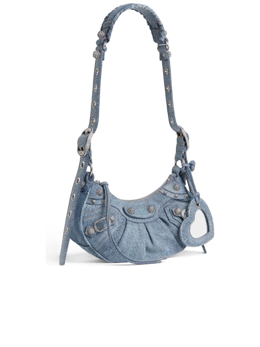 Balenciaga Le Cagole XS Shoulder Bag In Denim - Image 3