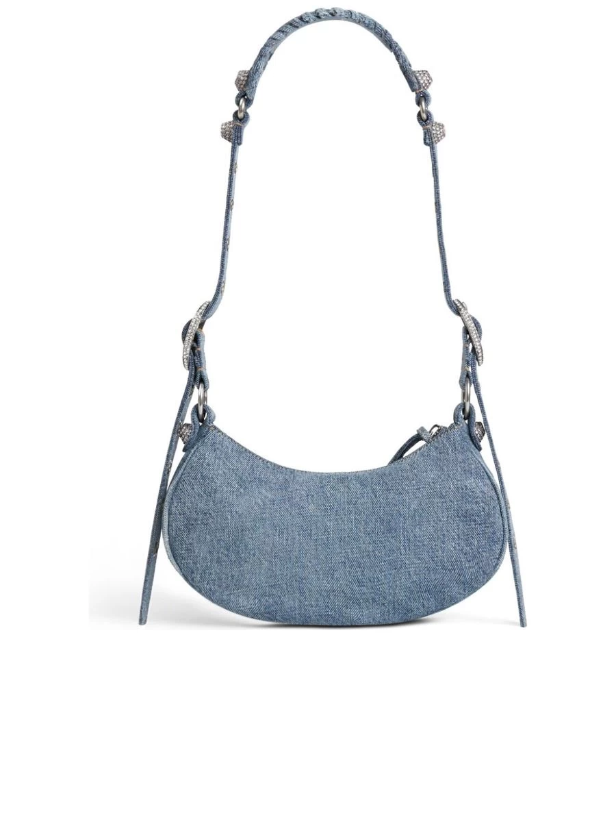 Balenciaga Le Cagole XS Shoulder Bag In Denim - Image 4