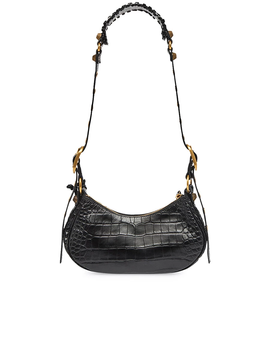 Balenciaga Le Cagole XS Shoulder Bag Crocodile Embossed - Image 2