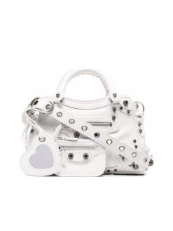Balenciaga Neo Cagole XS Handbag In Optic White