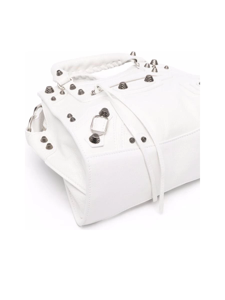Balenciaga Neo Cagole XS Handbag In Optic White - Image 4