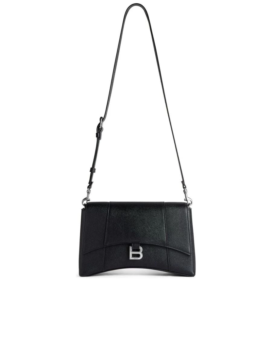 Balenciaga Downtown Messenger Bag In Black
