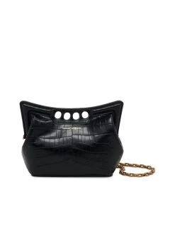 Alexander McQueen The Peak Bag Mini With Chain