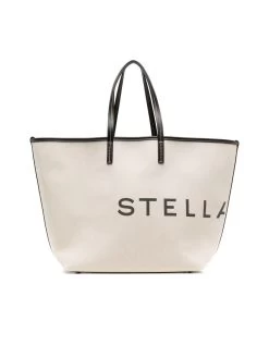 STELLA MCCARTNEY Cotton Shopper Tote Bag