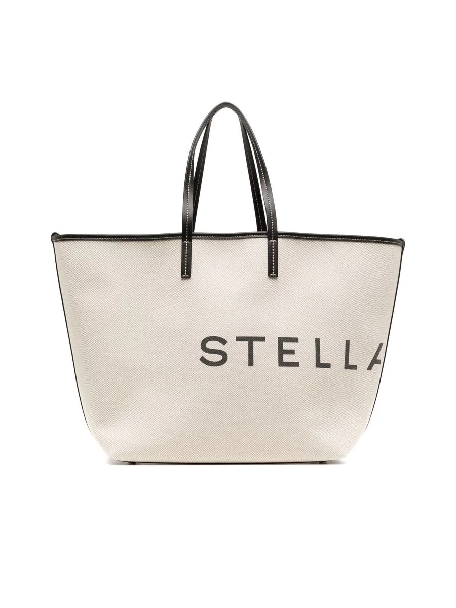 STELLA MCCARTNEY Cotton Shopper Tote Bag