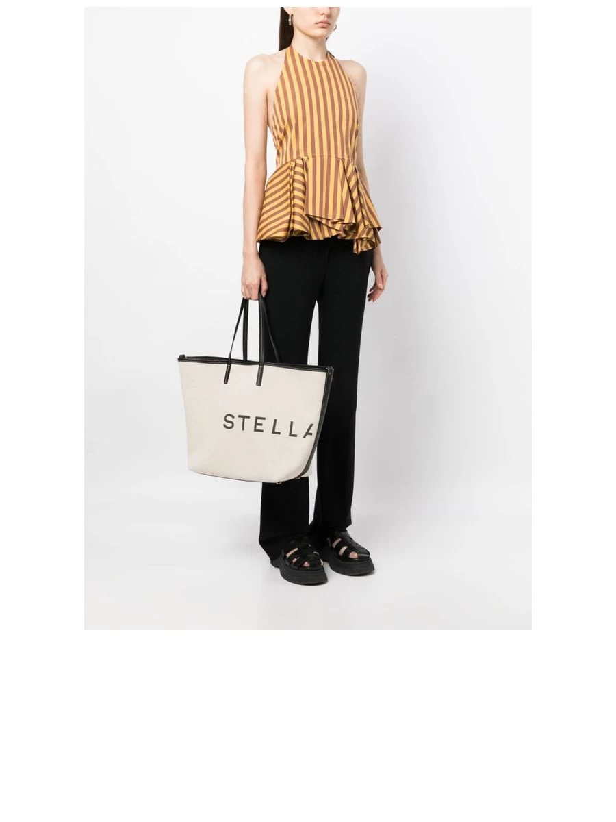 STELLA MCCARTNEY Cotton Shopper Tote Bag - Image 6