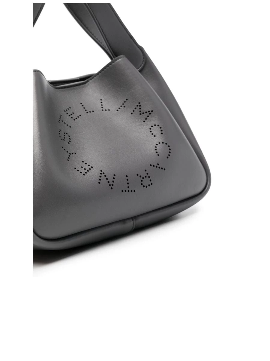 STELLA MCCARTNEY Charcoal Grey Logo Shoulder Bag - Image 3