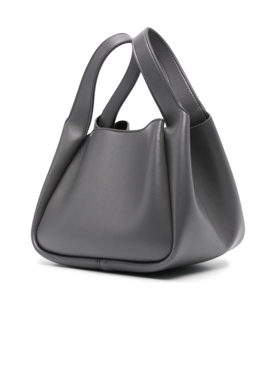 STELLA MCCARTNEY Charcoal Grey Logo Shoulder Bag - Image 4