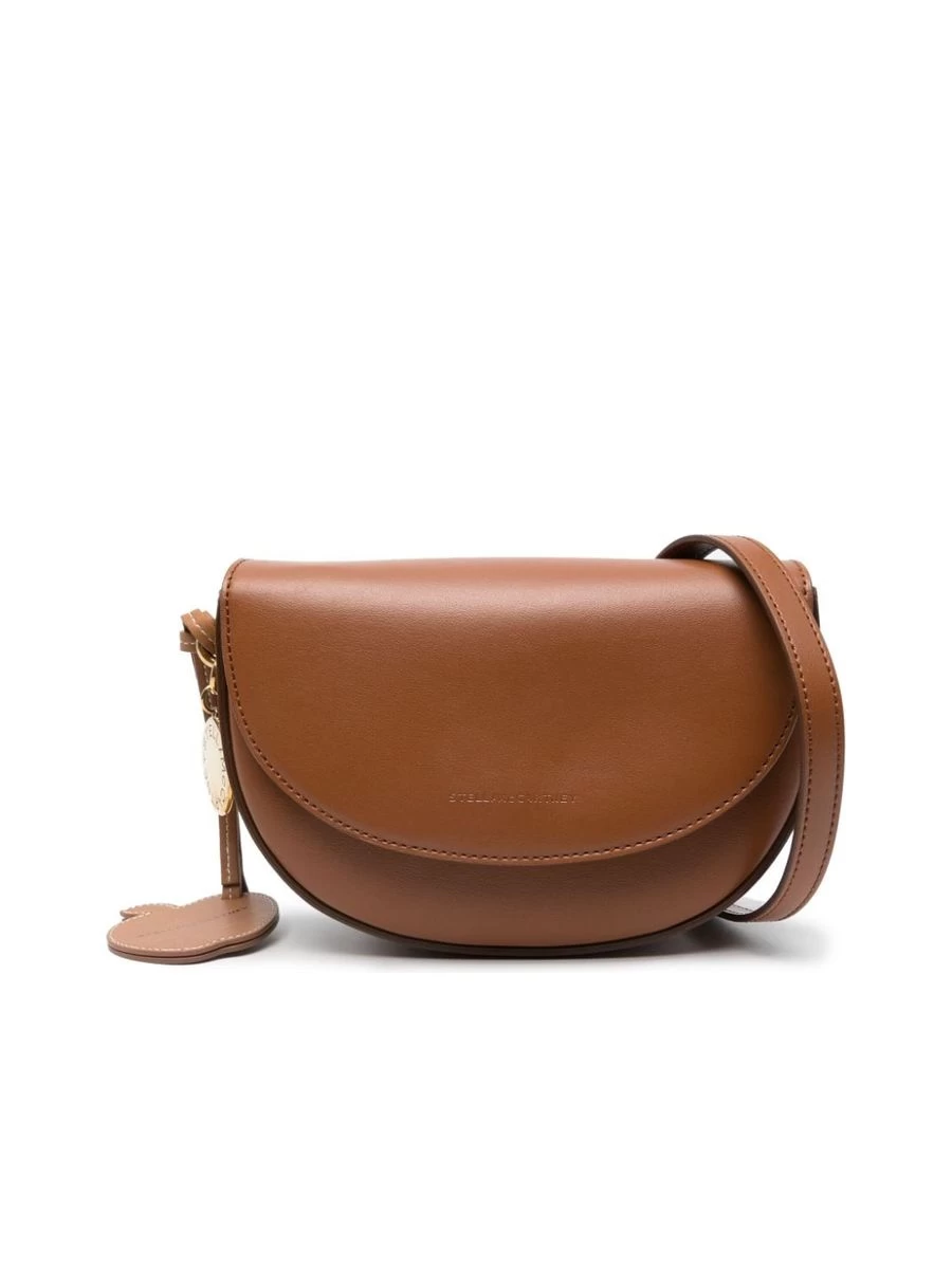 STELLA MCCARTNEY Smooth Grain Curveedge Shoulder Bag