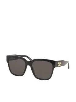 Balenciaga BB Square Sunglasses BB0056 In Black
