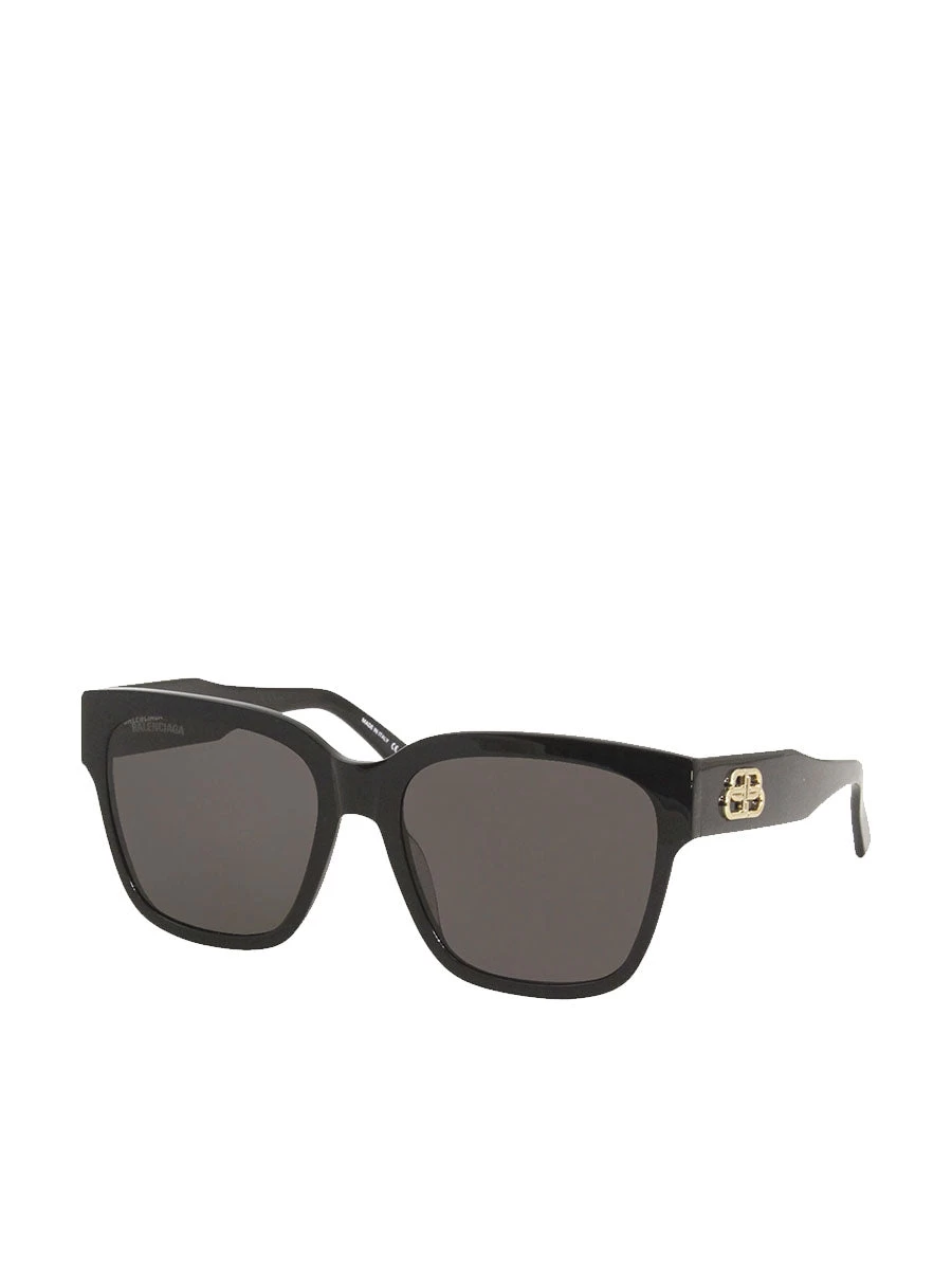Balenciaga BB Square Sunglasses BB0056 In Black